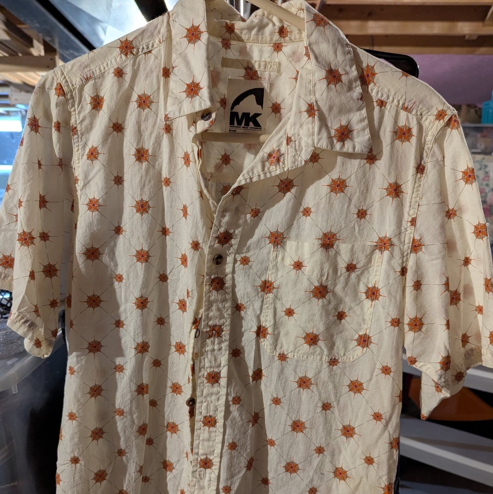 MK Jackson Hole Wyoming Men's button front Shirt size Small